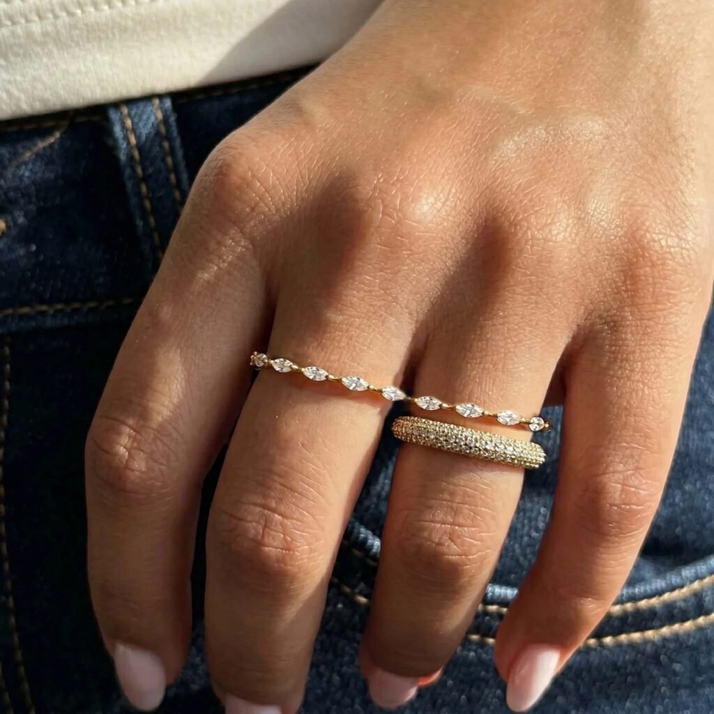 imgi 318 gold crystal stacking rings for women